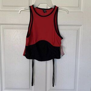 Kandi Kouture Size Teen Large 8/9 TL Red Black Dance Top Tank New